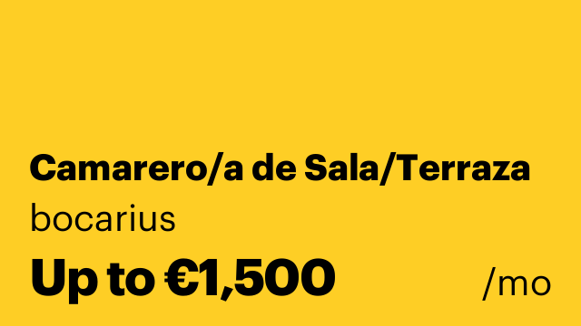 Camarero/a de Sala/Terraza