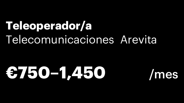 Teleoperador/a
