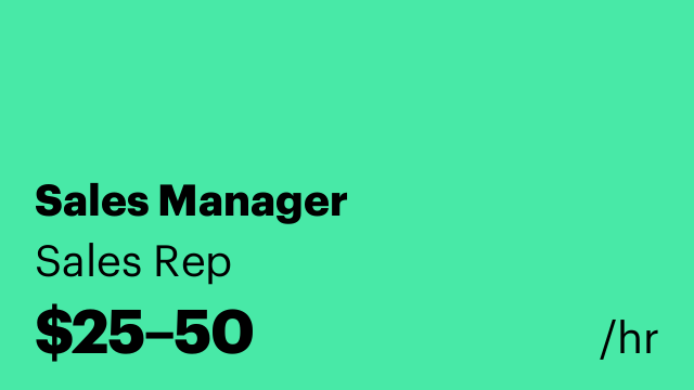 Sales Manager