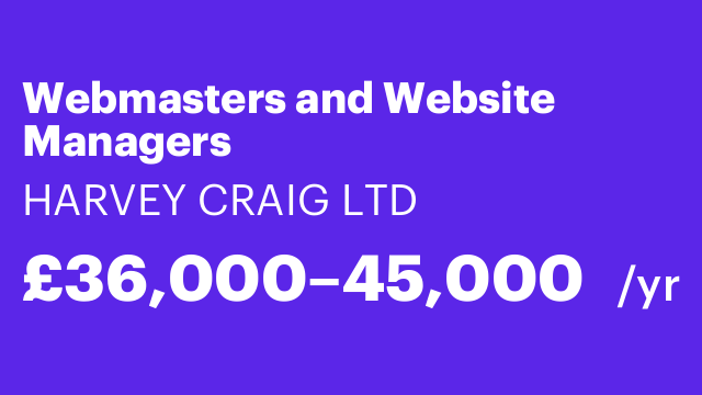 Webmasters and Website Managers
