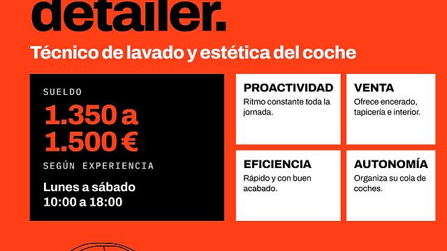 Técnico/a de limpieza y detailing de vehículos