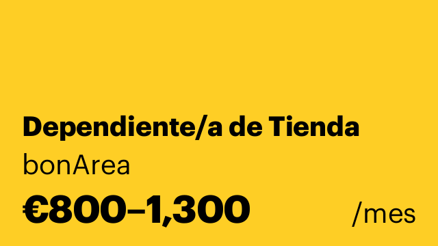 Dependiente/a de Tienda