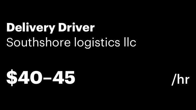 Delivery Driver