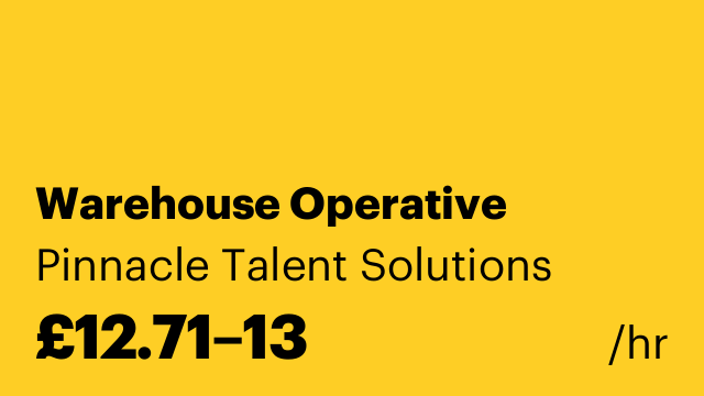 Warehouse Operative
