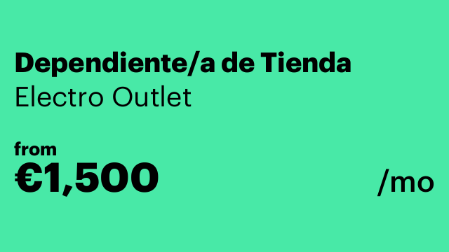 Dependiente/a de Tienda