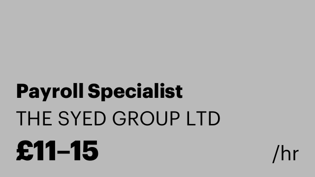Payroll Specialist