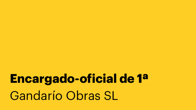 Encargado-oficial de 1ª