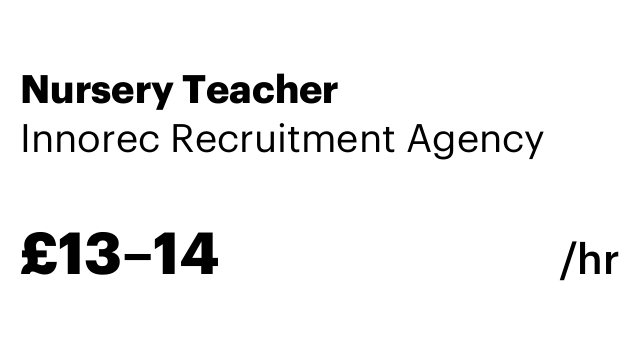 Nursery Teacher