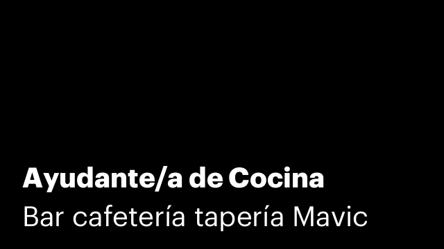 Ayudante/a de Cocina