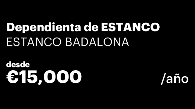 Dependienta de ESTANCO