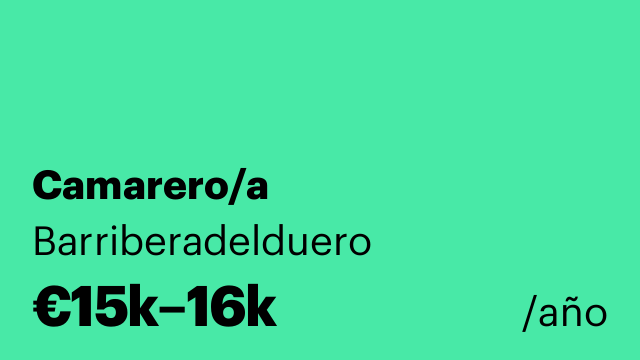 Camarero/a