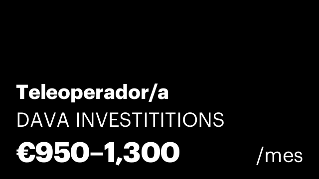 Teleoperador/a