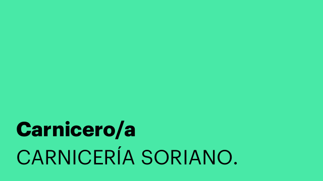 Carnicero/a