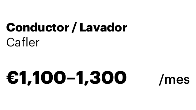 Conductor / Lavador