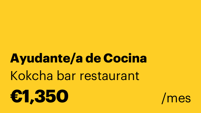Ayudante/a de Cocina