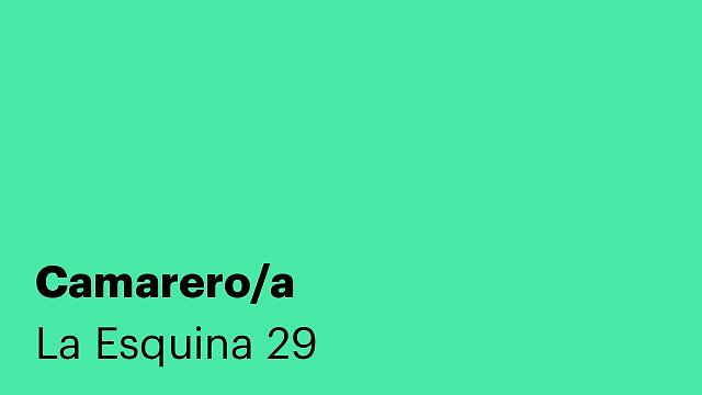 Camarero/a