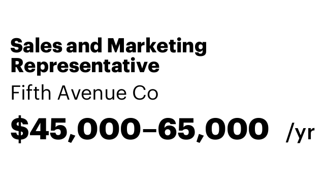 Sales and Marketing Representative