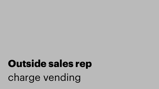 Outside sales rep
