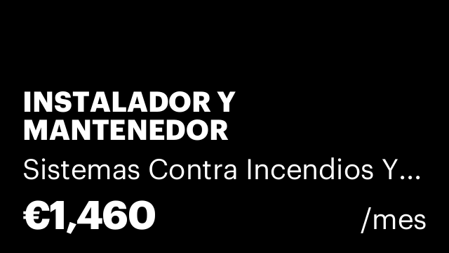 INSTALADOR Y MANTENEDOR