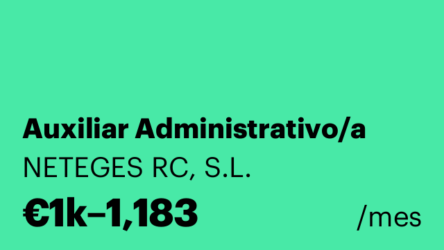 Auxiliar Administrativo/a