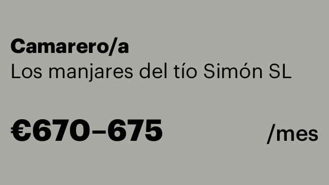 Camarero/a