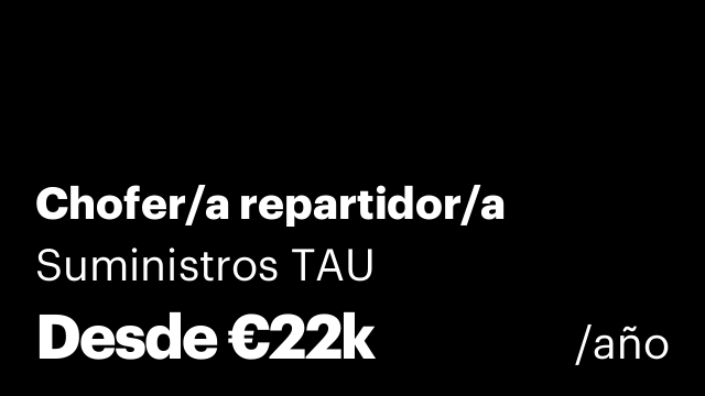 Chofer/a repartidor/a