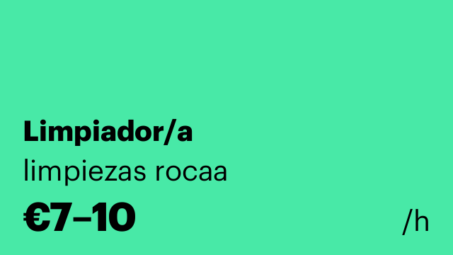 Limpiador/a