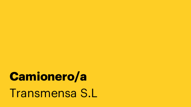 Camionero/a
