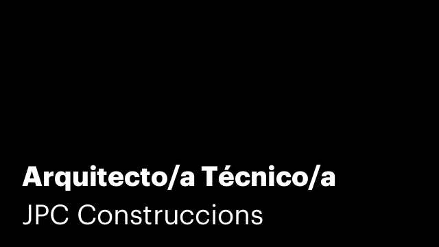 Arquitecto/a Técnico/a