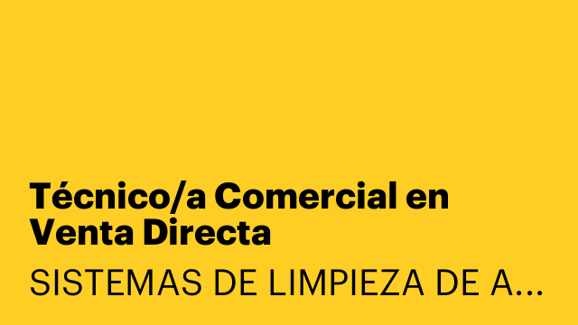Técnico/a Comercial en Venta Directa