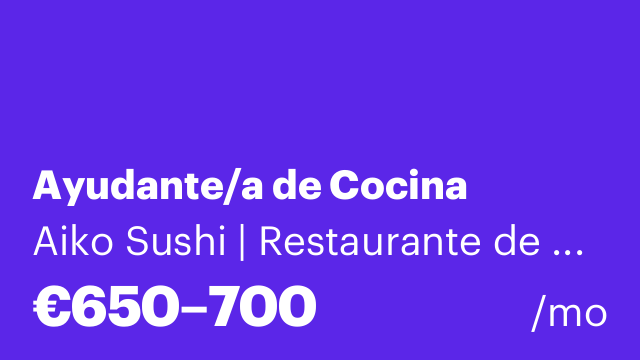 Ayudante/a de Cocina