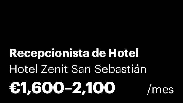 Recepcionista de Hotel
