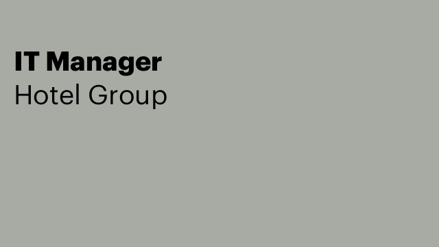 IT Manager