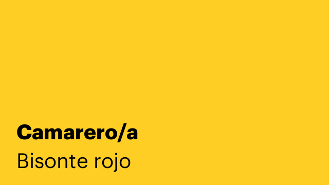 Camarero/a