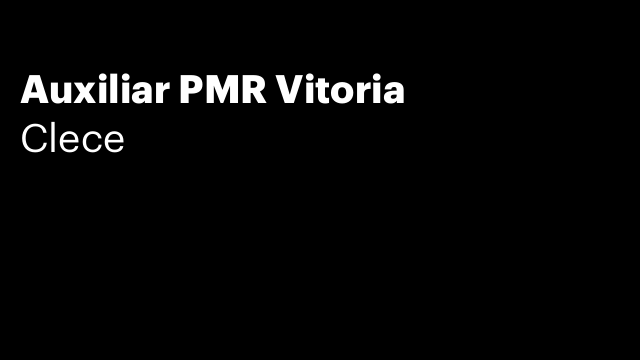 Auxiliar PMR Vitoria