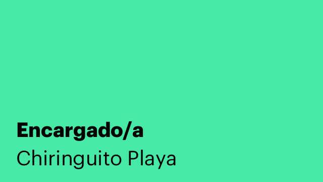 Encargado/a