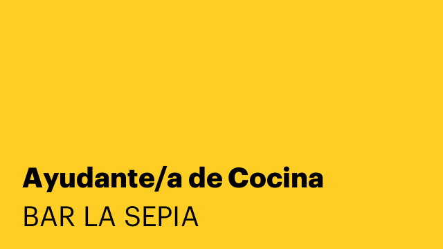 Ayudante/a de Cocina