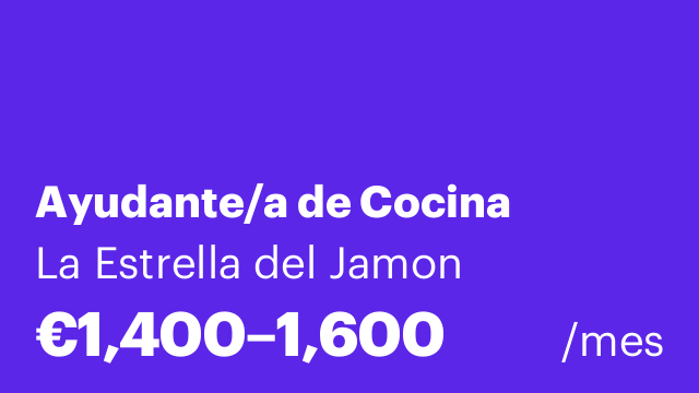 Ayudante/a de Cocina