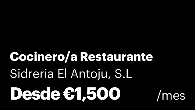 Cocinero/a Restaurante