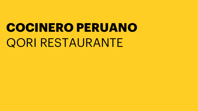 COCINERO PERUANO