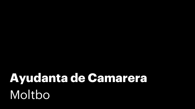 Ayudanta de Camarera