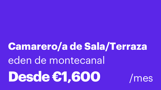 Camarero/a de Sala/Terraza