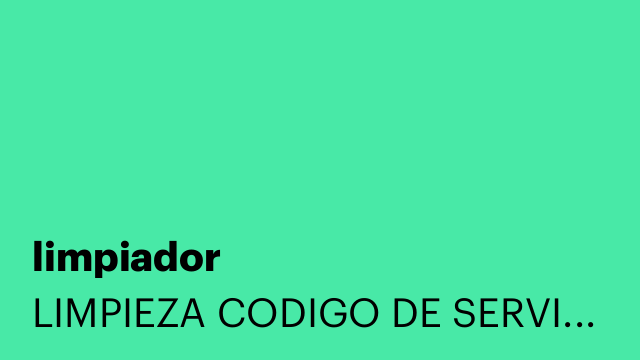 limpiador