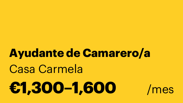 Ayudante de Camarero/a