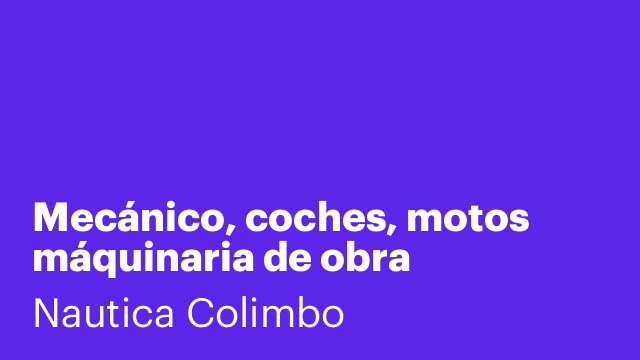 Mecánico, coches, motos máquinaria de obra