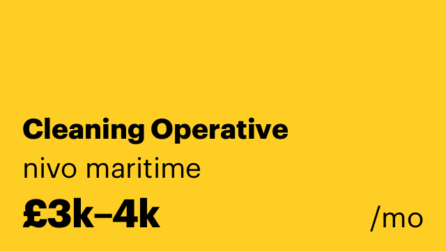 Cleaning Operative