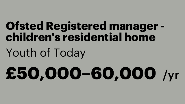 Ofsted Registered manager - children's residential home
