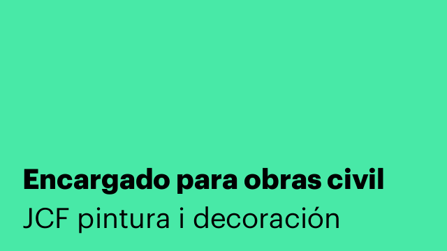 Encargado para obras civil