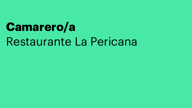 Camarero/a