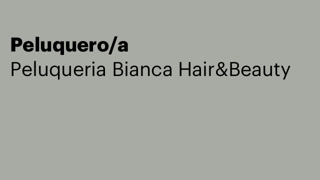 Peluquero/a